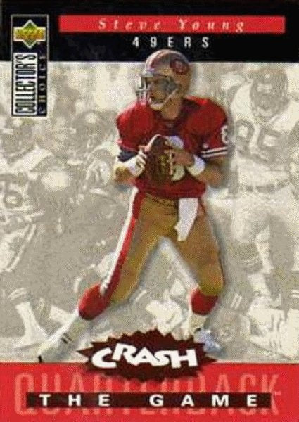 1994 Collector's Choice Crash the Game Bronze #C1 Steve Young 49'ers