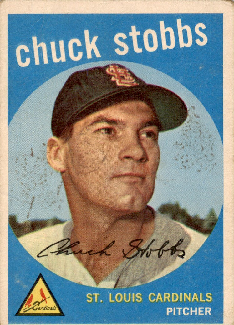1959 Topps #26 Chuck Stobbs St. Louis Cardinals GD