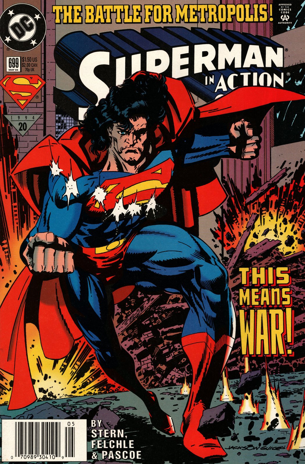 Action Comics #699 Newsstand Cover (1938-2011) DC Comics