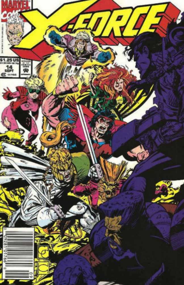 X-Force #14 Newsstand Cover (1991-2002) Marvel