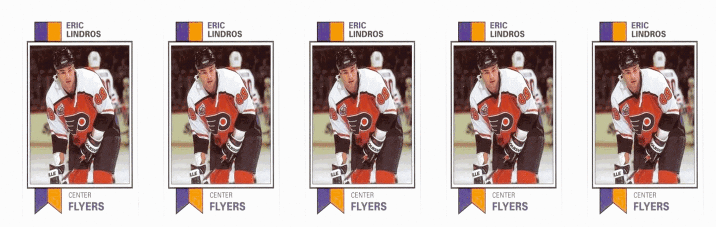 (5) 1993 SCD #69 Eric Lindros Hockey Card Lot Philadelphia Flyers