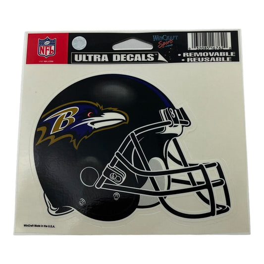 NFL Baltimore Ravens 4 Inch x 6 Inch Color Decal Wincraft