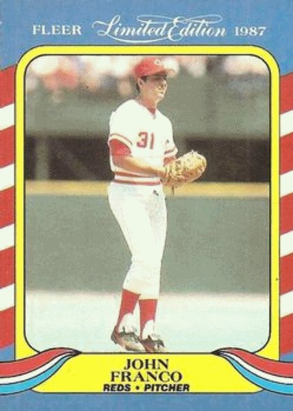 1987 Fleer Limited Edition Baseball #14 John Franco