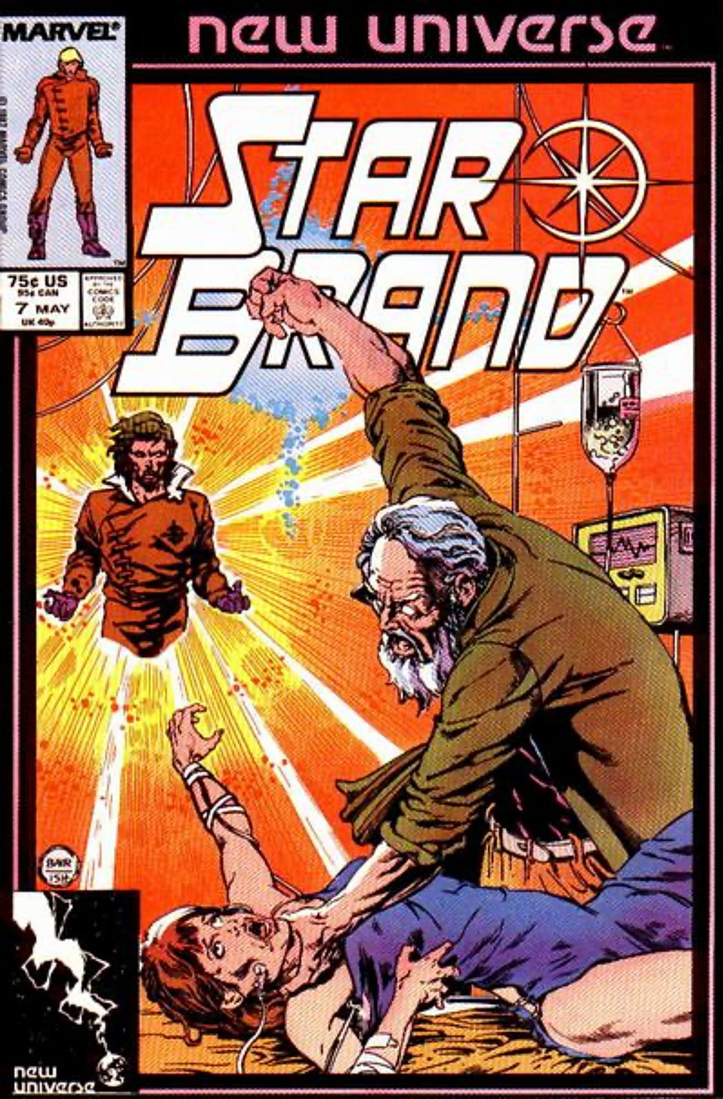 Star Brand #7 Direct Edition Cover (1986-1989) Marvel Comics