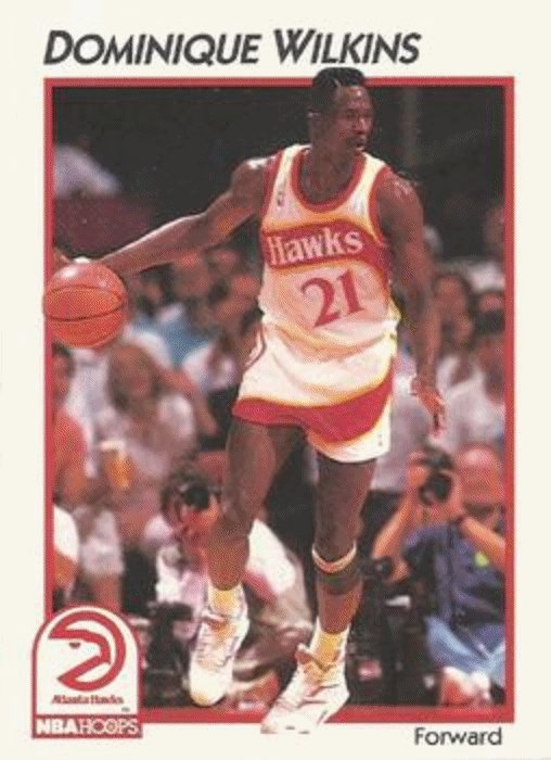 1991-92 Hoops McDonald's Basketball 1 Dominique Wilkins