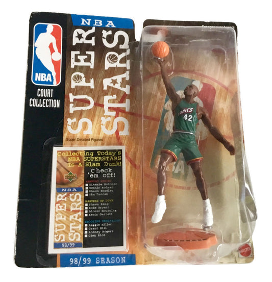 NBA Superstars Vin Baker Action Figure Milwaukee Bucks 1998 Mattel Upper Deck