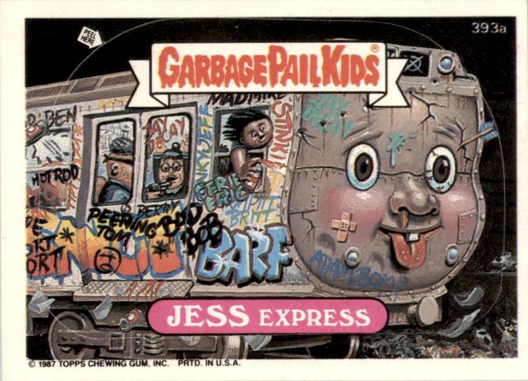 1987 Garbage Pail Kids Series 10 #393a Jess Express NM
