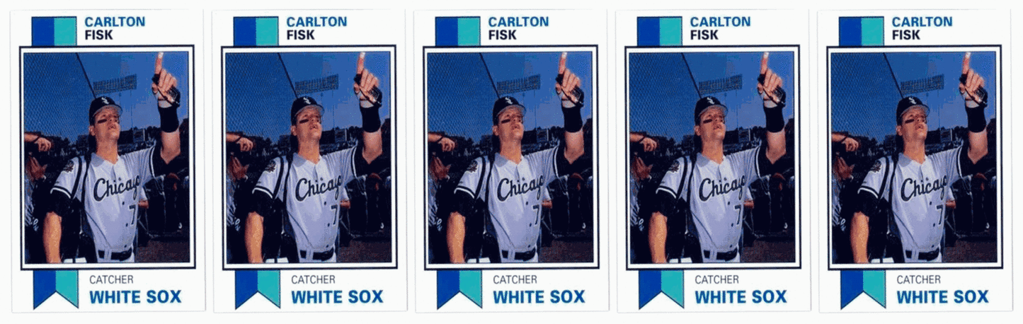 (5) 1993 SCD #62 Carlton Fisk Baseball Card Lot Chicago White Sox