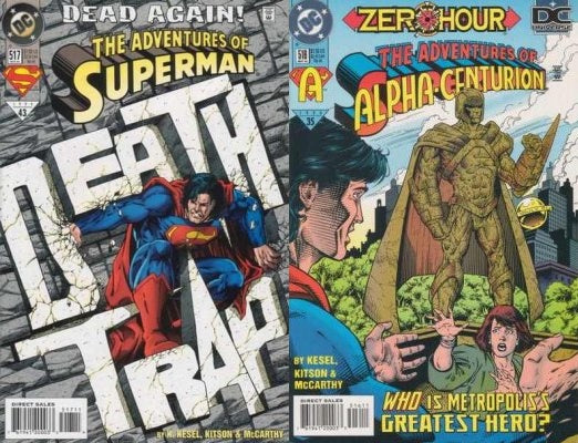 Adventures of Superman #517-518 Volume 1 (1987-2007) DC Comics -2 Comics