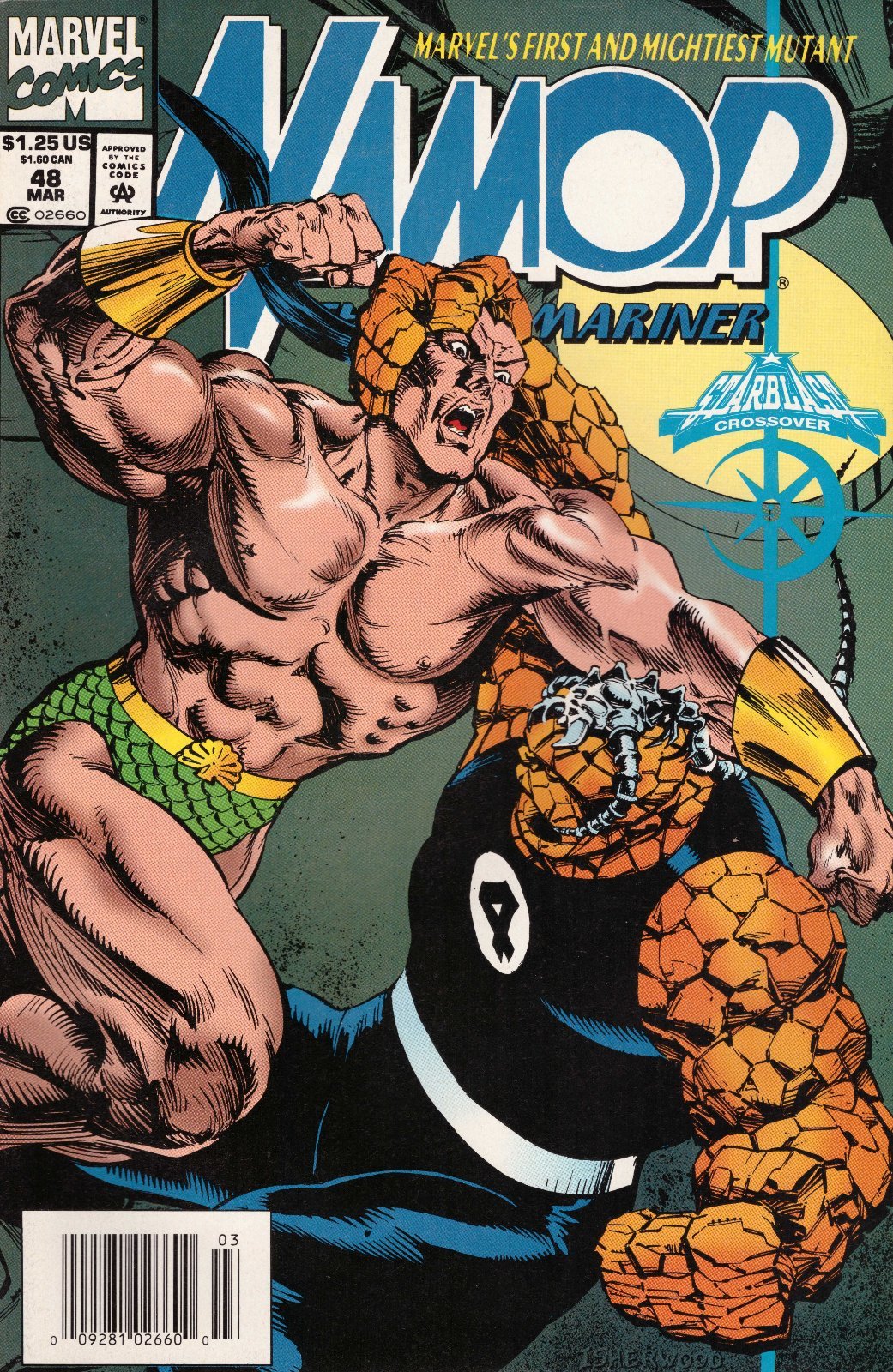 Namor, the Sub-Mariner #48 Newsstand Cover (1990-1995) Marvel Comics