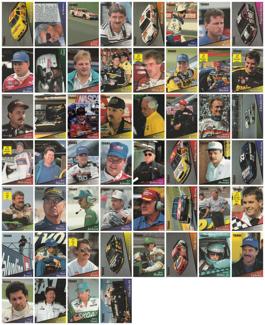 1994 Traks NASCAR 100 Card Hand Collated Set