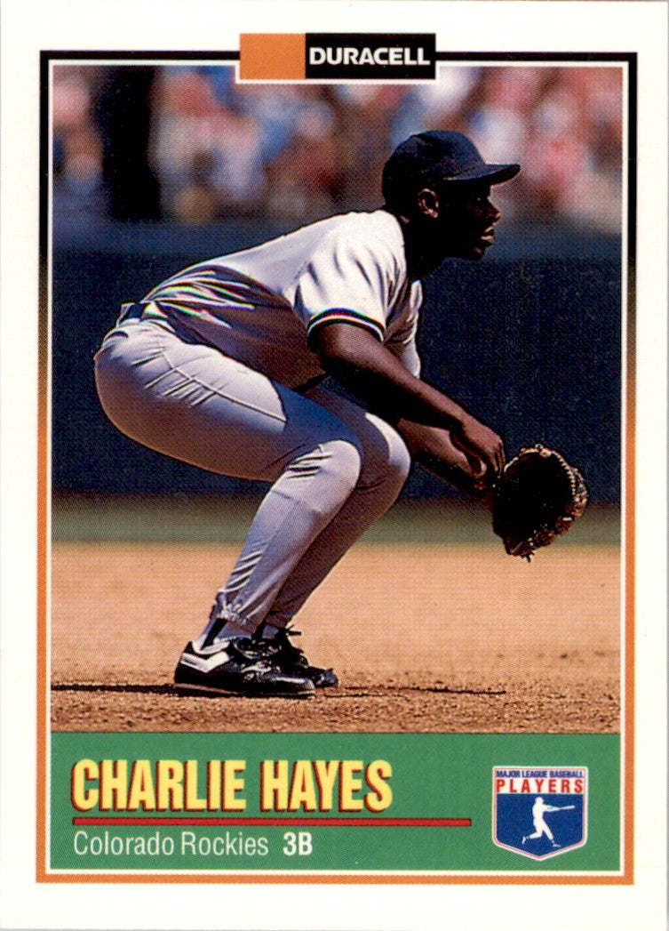 1993 Duracell Power Players II #4 Charlie Hayes Colorado Rockies