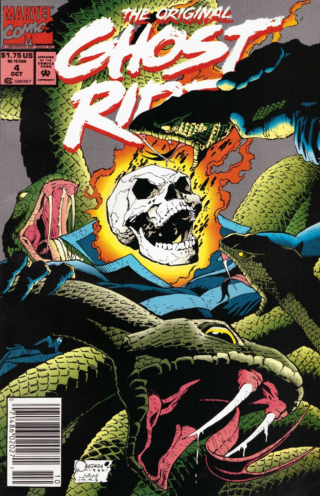 The Original Ghost Rider #4 Newsstand Cover (1992-1994) Marvel