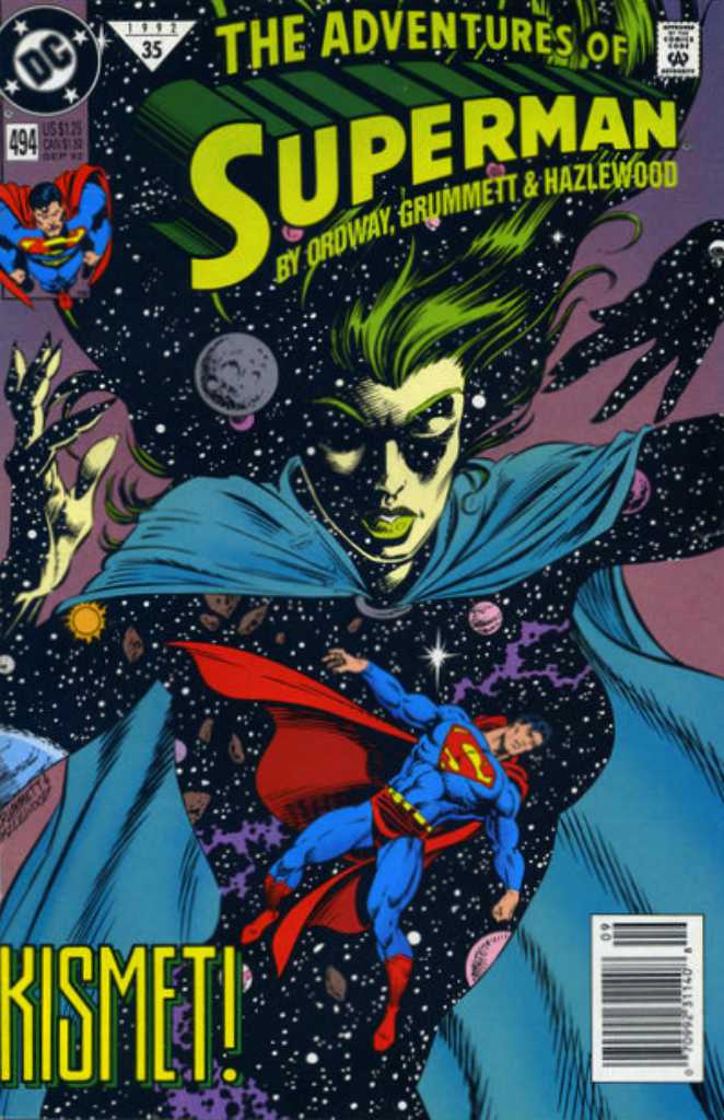 Adventures of Superman #494 Newsstand Cover (1987-2006) DC