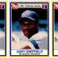 (3) 1991 Post Cereal Baseball #15 Gary Sheffield Brewers Baseball Card Lot