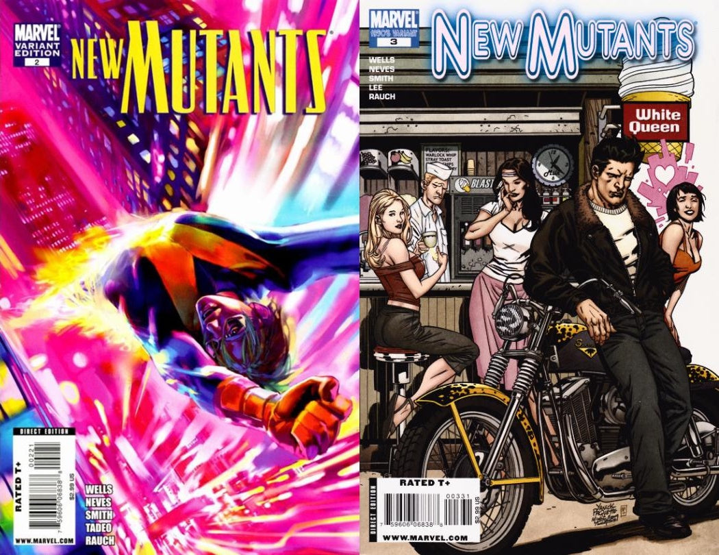 New Mutants #2-3 Variants Volume 3 (2009-2012) Marvel Comics - 2 Comics