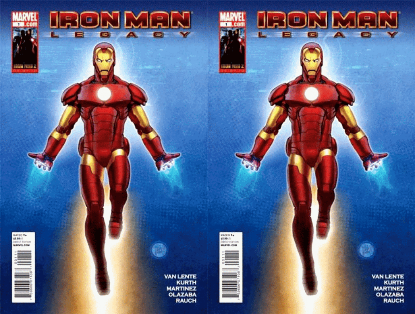 Iron Man: Legacy #1 (2010-2011) Limited Series Marvel- 2 Comics