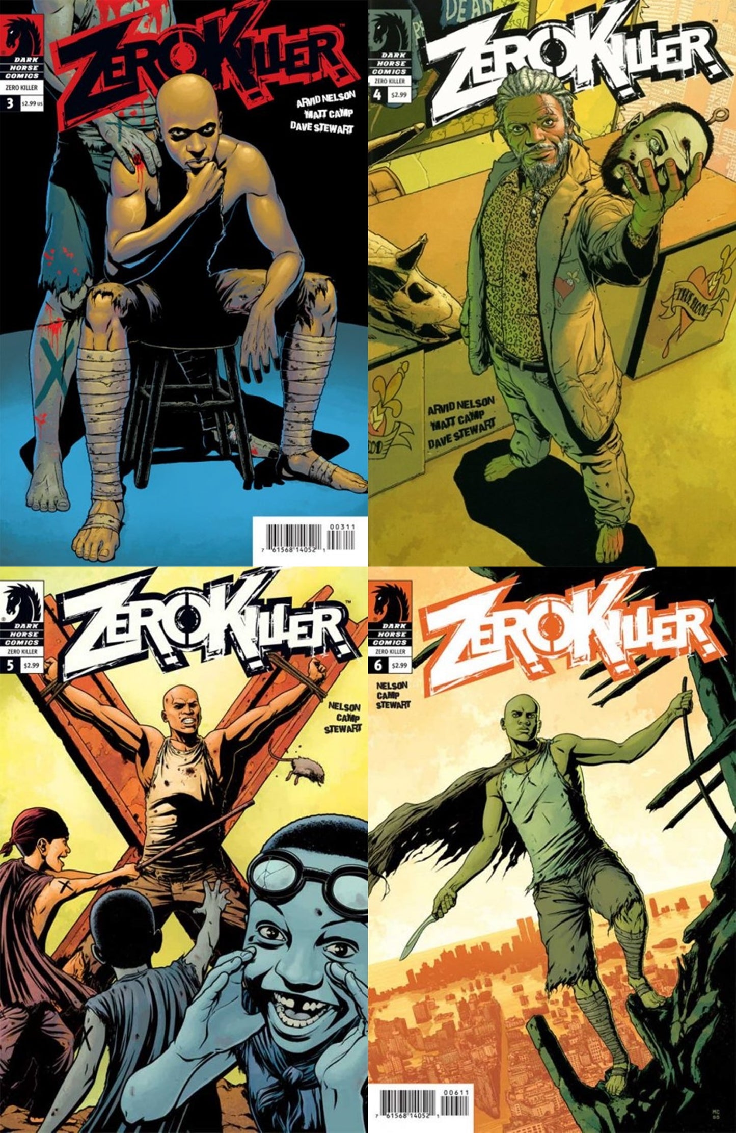 Zero Killer #3-6 (2007-2009) Dark Horse Comics - 4 Comics
