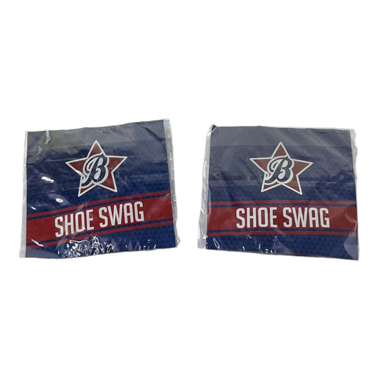 Lot of 2 Shoe Swag Packages Red & Blue Booster Enterprises