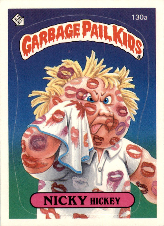 1986 Garbage Pail Kids Series 6 #130a Nicky Hickey One Asterisk NM-MT