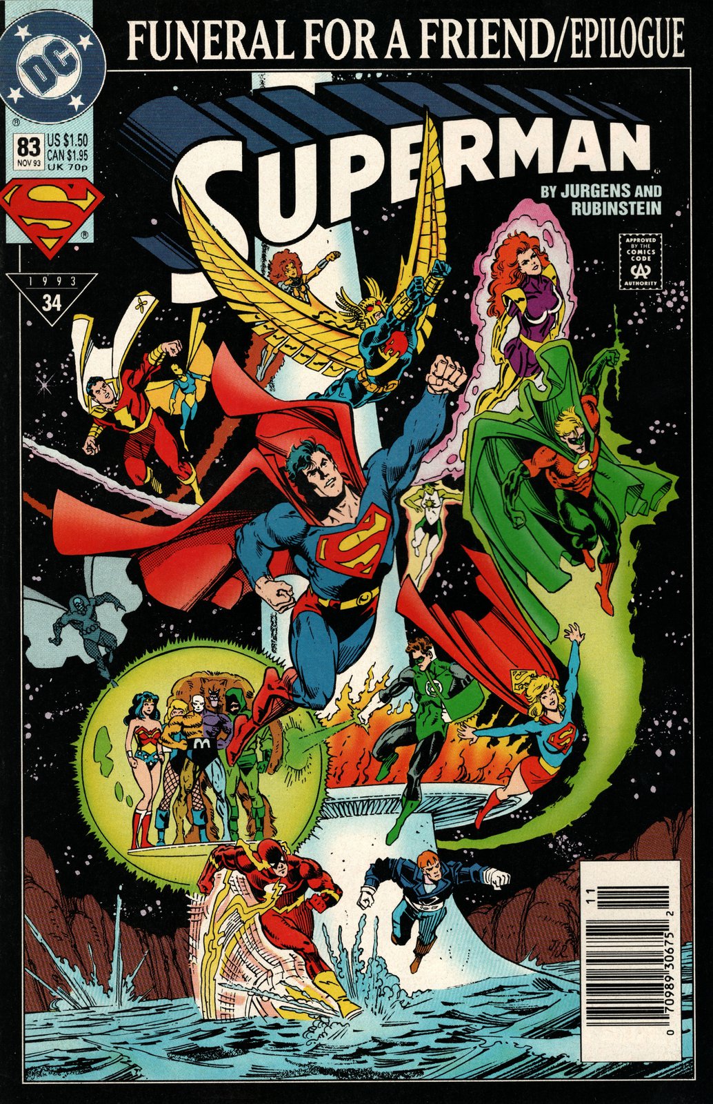 Superman #83 Newsstand (1987-2006) DC Comics