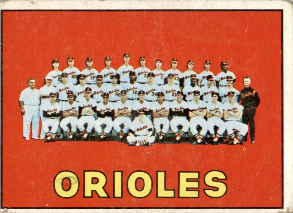 1967 Topps #302 Baltimore Orioles GD