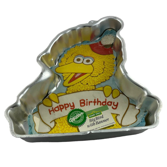 Sesame Street Big Bird Happy Birthday 12 Inch Wilton Cake Pan with Insert
