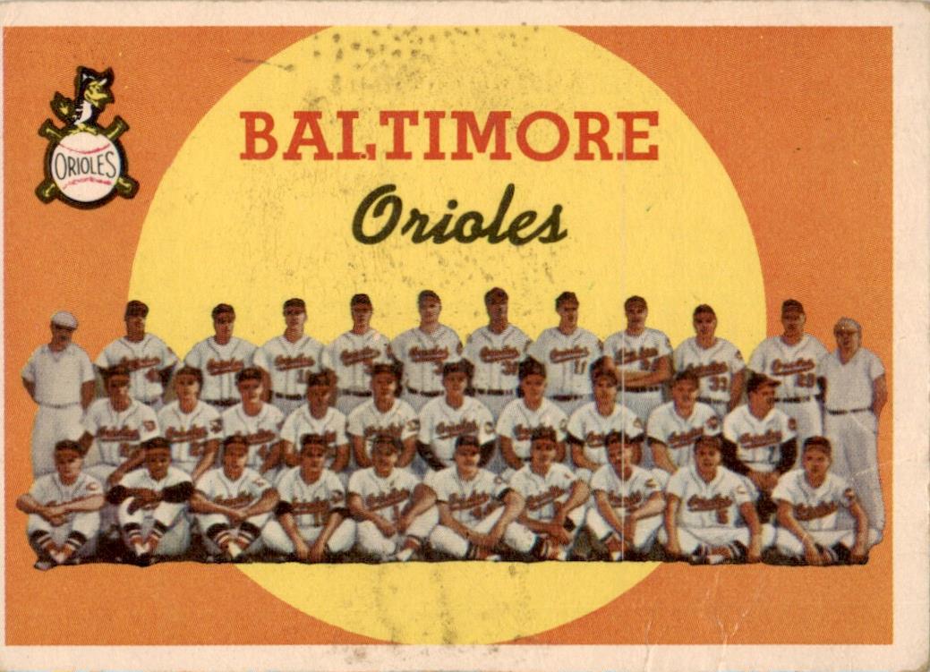 1959 Topps #48 Checklist Baltimore Orioles FR