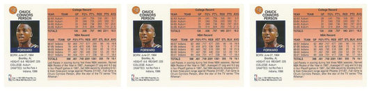 (3) 1991-92 Hoops McDonald's Basketball #18 Chuck Person Lot Indiana Pacers