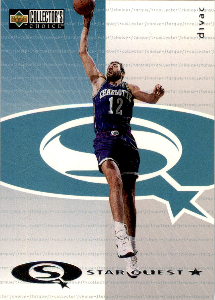 1997 Collector's Choice StarQuest #SQ5 Vlade Divac Charlotte Hornets