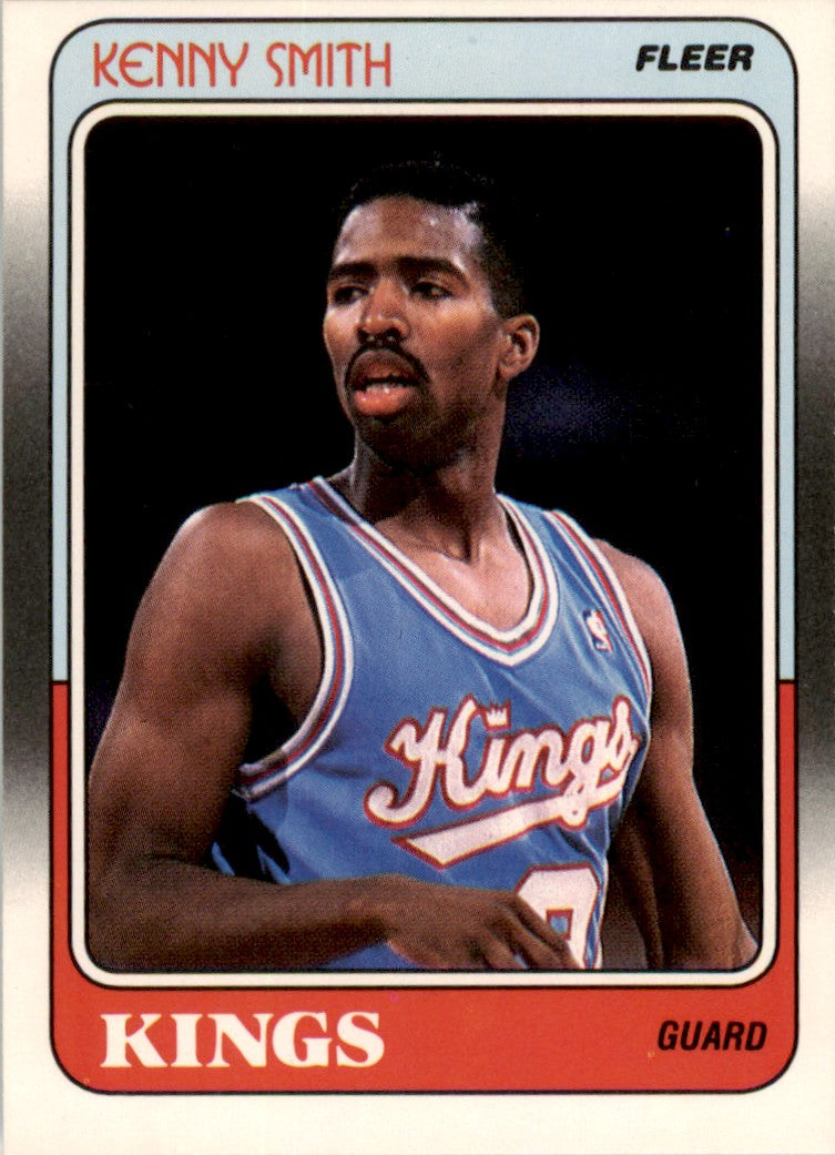 1988 Fleer #100 Kenny Smith RC Sacramento Kings