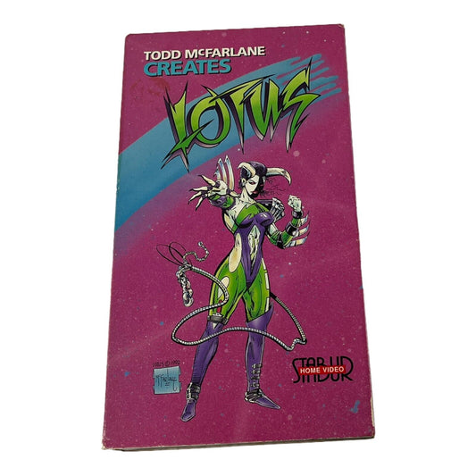 Todd McFarlane Creates Lotus VHS Tape Stabur Home Video 1992