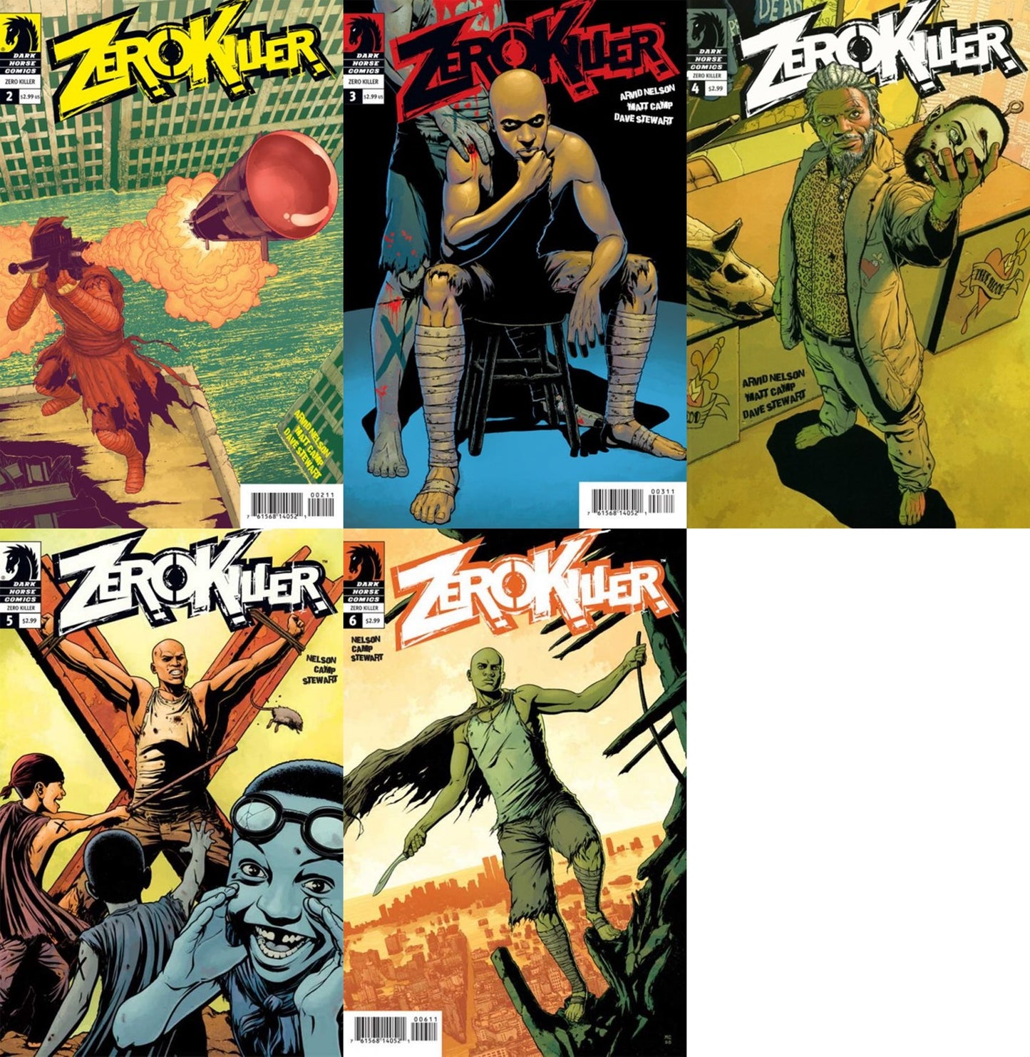 Zero Killer #2-6 (2007-2009) Dark Horse Comics - 5 Comics