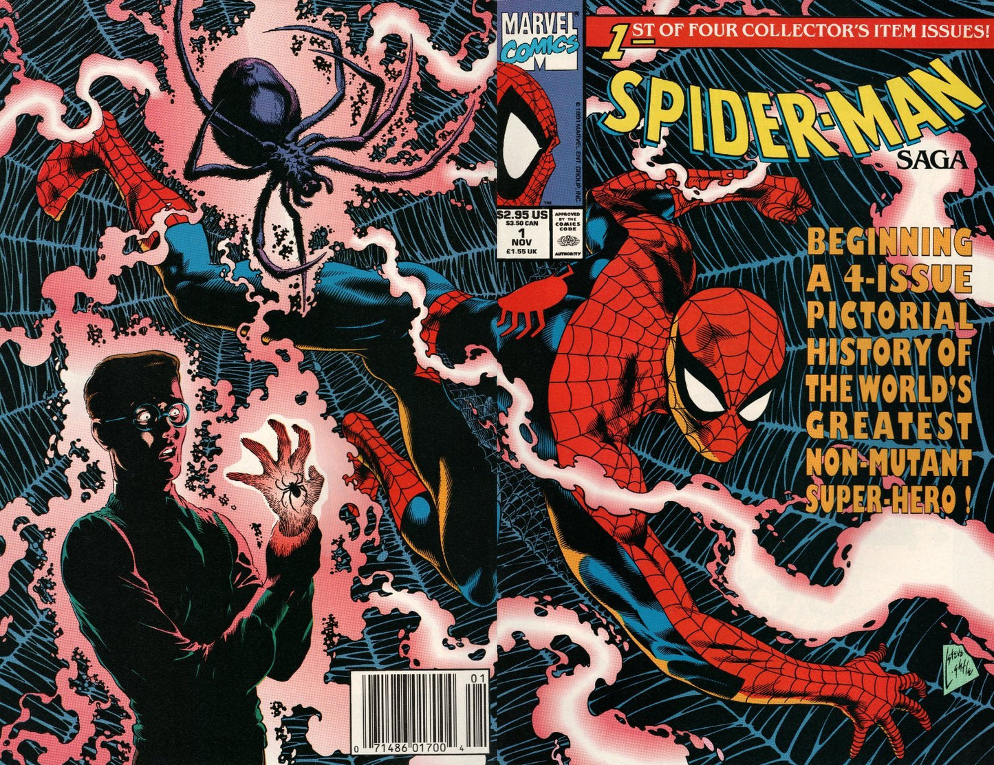 Spider-Man Saga #1 Newsstand Cover (1991-1992) Marvel Comics