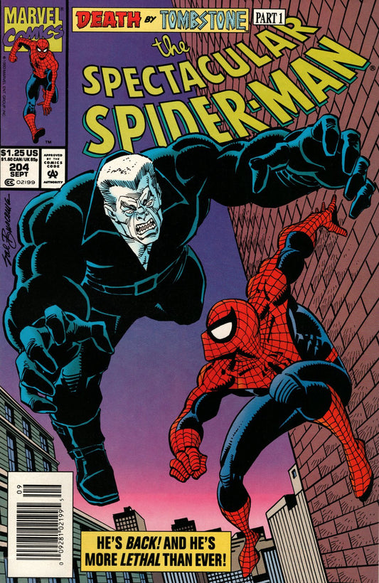 The Spectacular Spider-Man #204 Newsstand (1976-1998) Marvel Comics