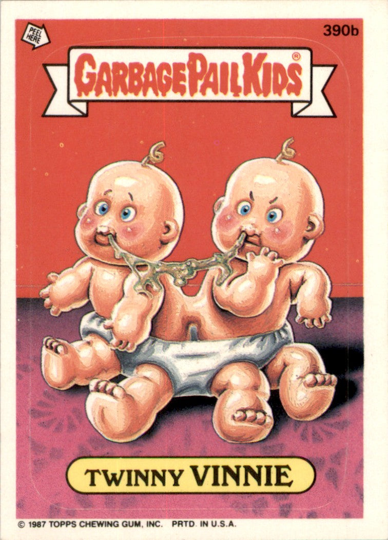1987 Garbage Pail Kids Series 10 #390b Twinny Vinnie NM