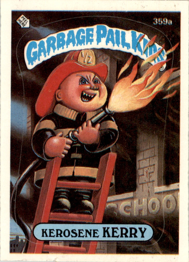 1987 Garbage Pail Kids Series 9 #359a Kerosene Kerry EX