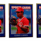 (5) 1992 Sports Cards #59 Barry Larkin Baseball Card Lot Cincinnati Reds