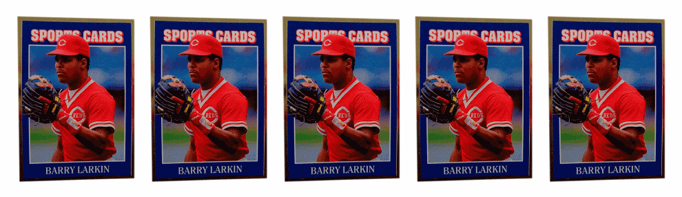 (5) 1992 Sports Cards #59 Barry Larkin Baseball Card Lot Cincinnati Reds