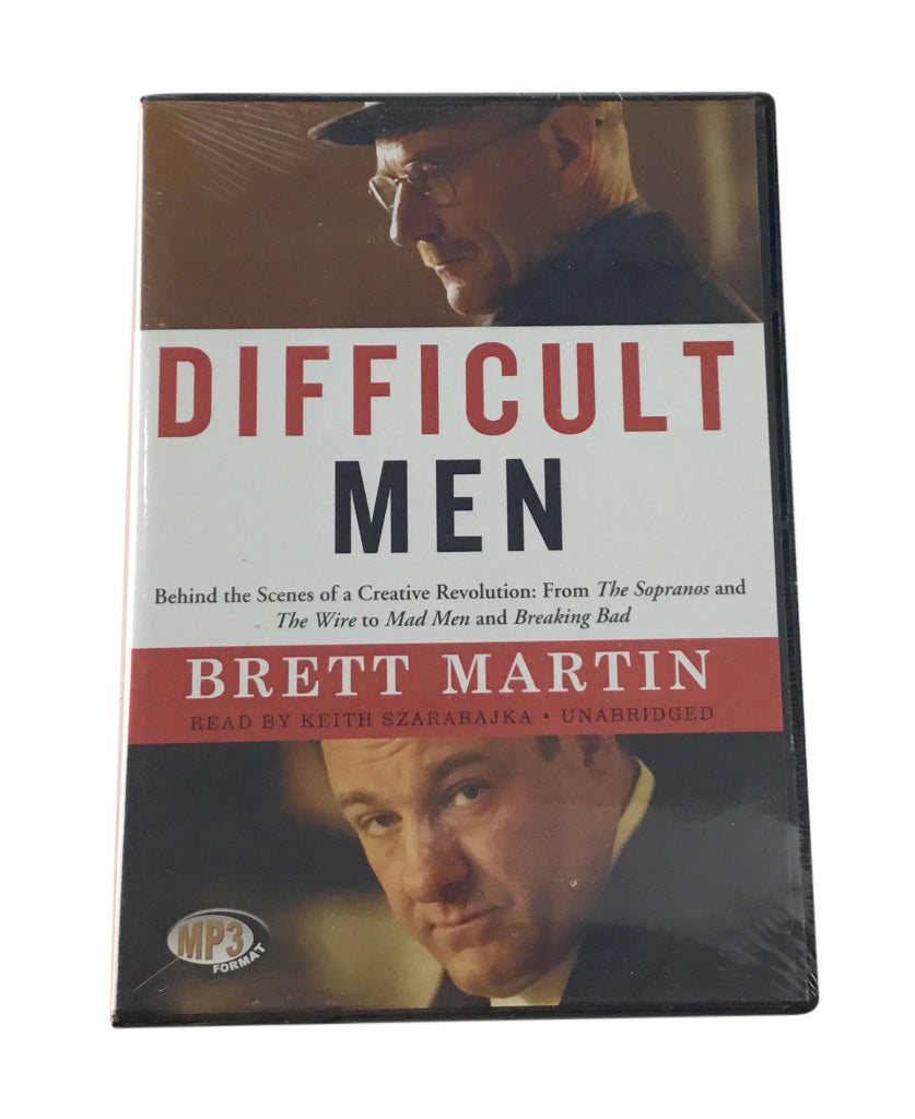 Difficult Men Audiobook MP3 Format Brett Martin Breaking Bad Sopranos New Sealed