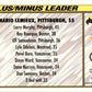1993 Topps Premier Gold #37 Mario Lemieux Pittsburgh Penguins
