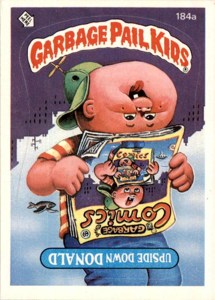 1986 Garbage Pail Kids Series 5 #184A Upside Down Donald EX