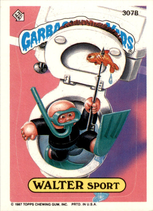 1987 Garbage Pail Kids Series 8 #307b Walter Sport NM-MT