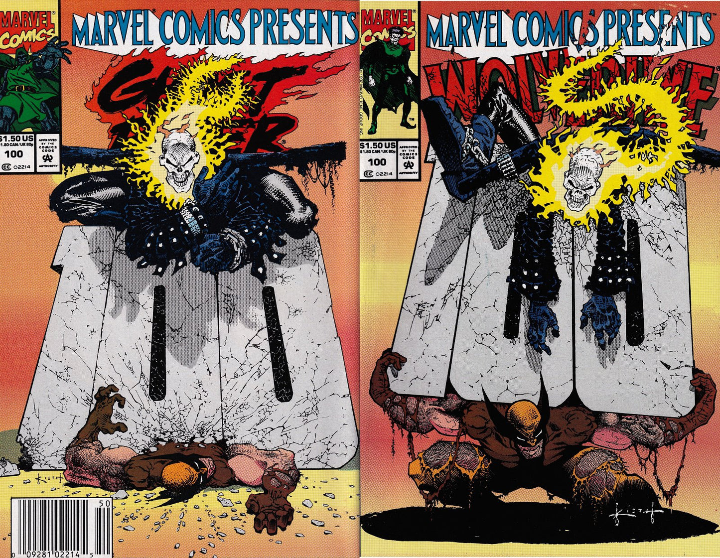 Marvel Comics Presents #100 Newsstand Cover (1988-1995) Marvel Comics