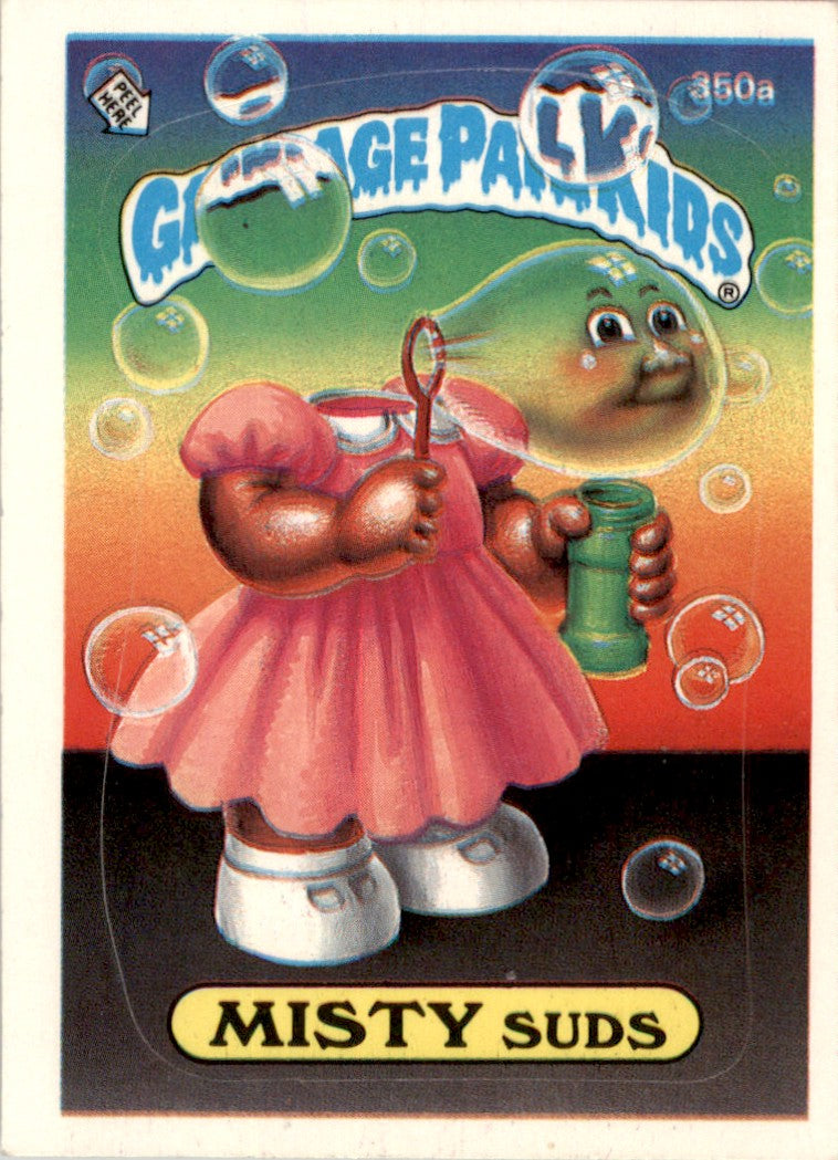 1987 Garbage Pail Kids Series 9 #350a Misty Suds EX