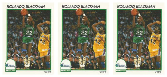 (3) 1991-92 Hoops McDonald's Basketball #9 Rolando Blackman Lot Dallas Mavericks