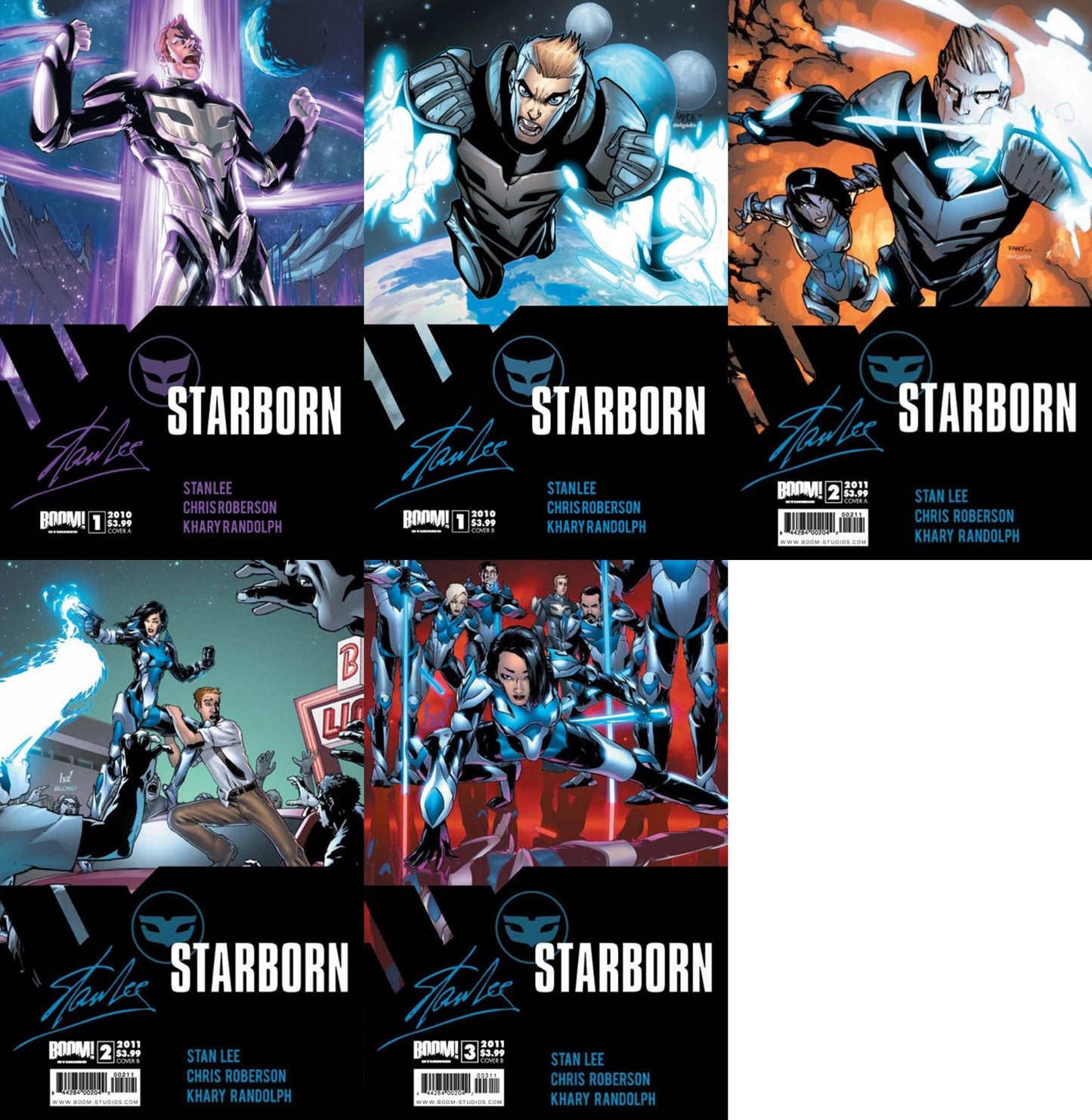 Starborn #1-3 (2010-2011) Boom Comics - 5 Comics
