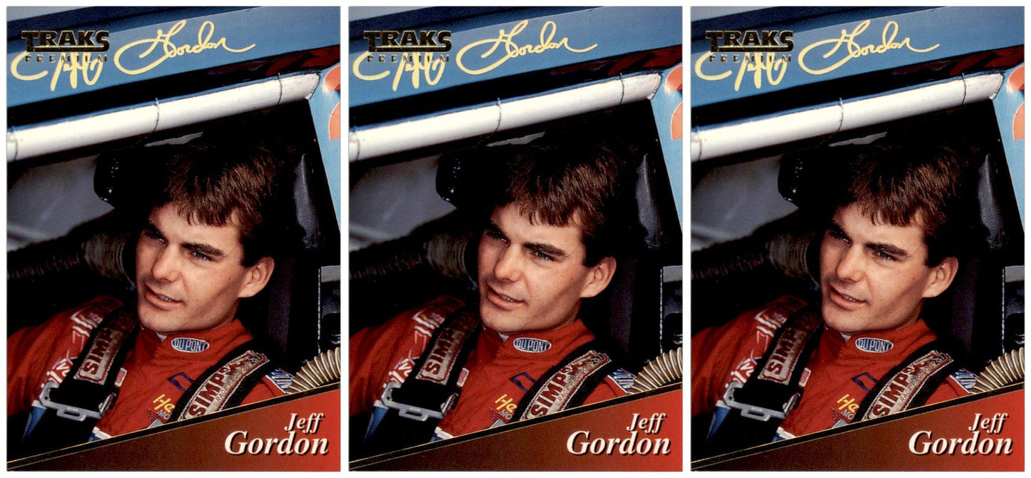 (3) 1994 Traks #24 Jeff Gordon Card Lot