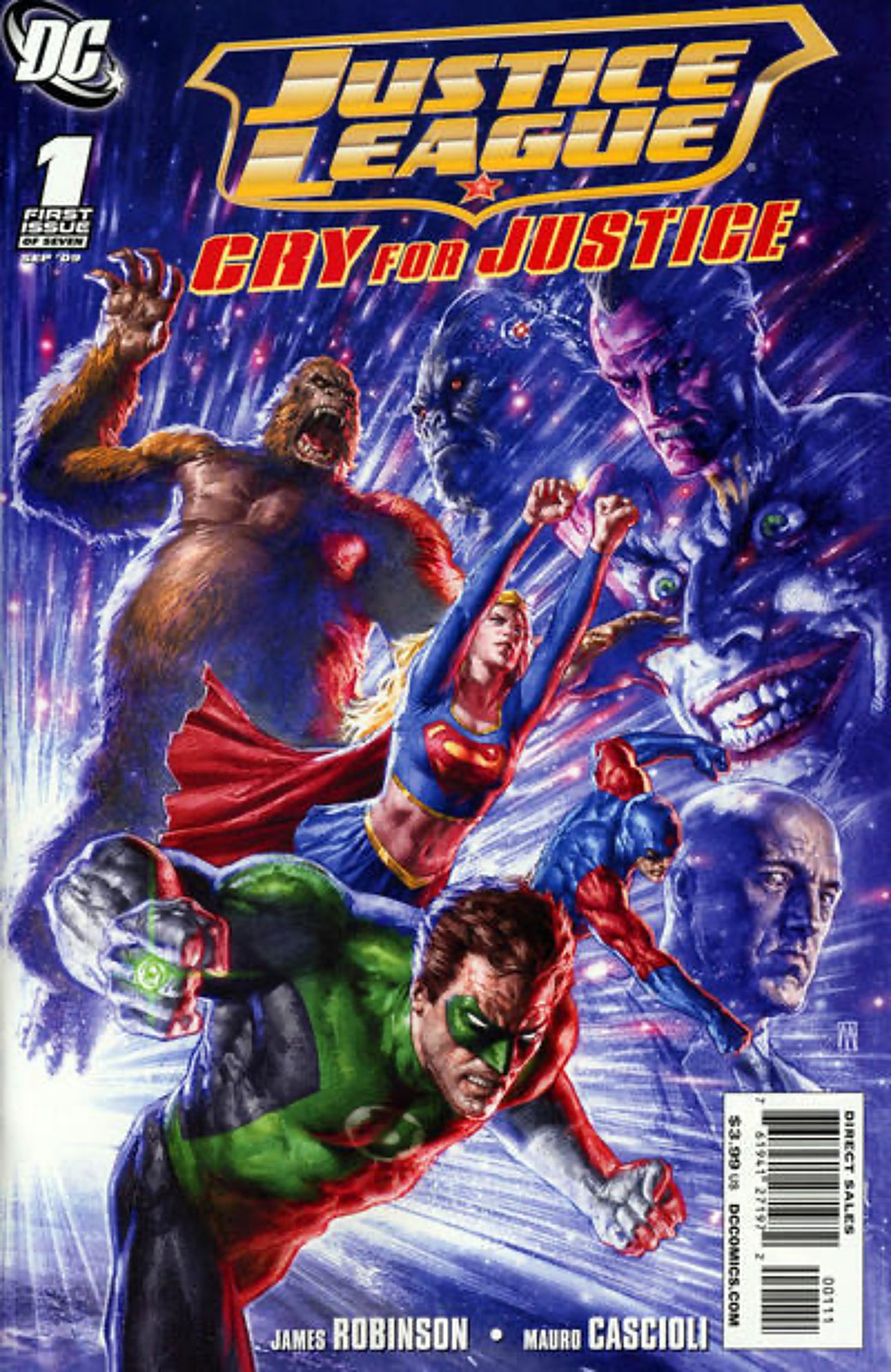 Justice League: Cry for Justice #1B (2009-2010) DC Comics