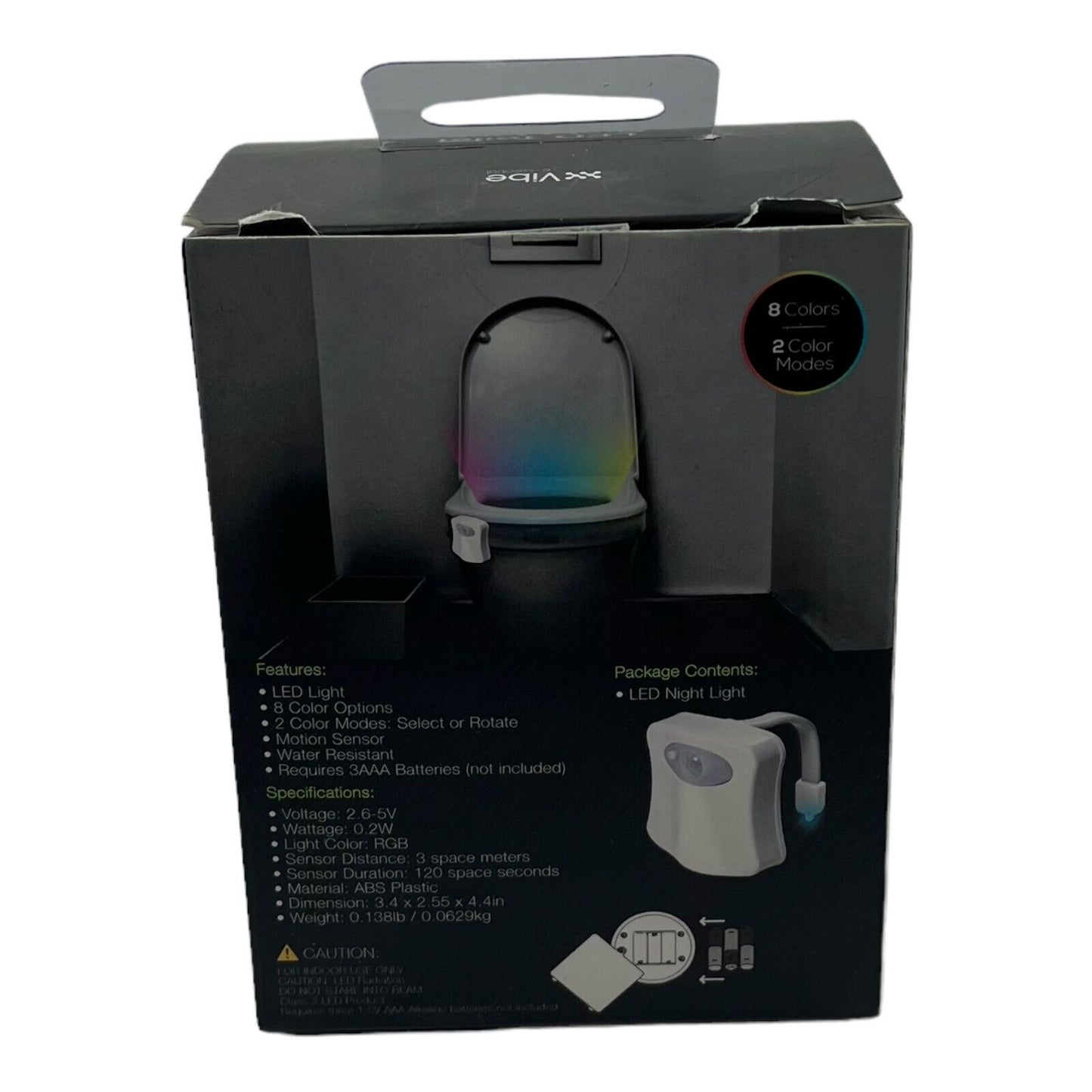 Toilet 8 Color LED Toilet Night Light  with Motion Sensor 2 Color Modes